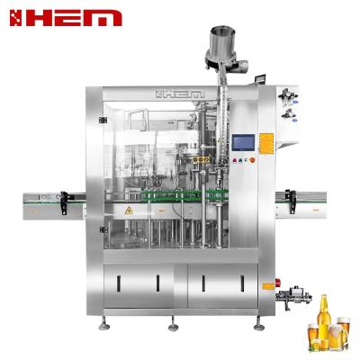 China Automatic 6-6-1 Beverage Beer Bottle Rinser Filling Capping 3 In 1 Beer Machine Aerated Filling Machine For Brewery for sale