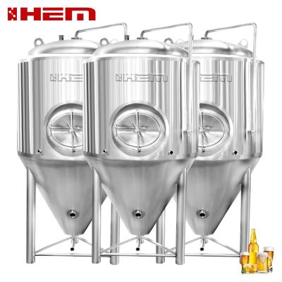 China Hotels 10hl Industrial Fermentation Tank 1000l 10bbl Fermentation Tank Cooling for sale