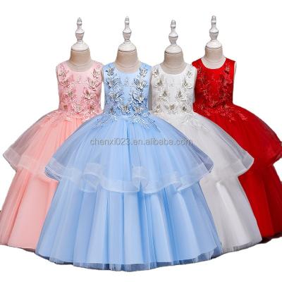 China Breathable 2023Latest children fashion kid Baby Clothing Wedding Party Princess Toddler girl baby dress for sale