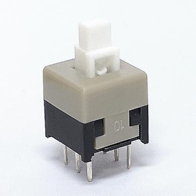 China PCB 8.5x8.5mm Self Locking Push Button Switch For Appliance PB22E09071 for sale