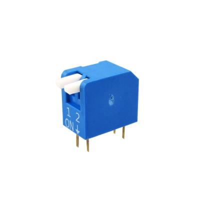 China 2.54mm 2 Position Piano DPL Series DIP Switch DPL - 02 B.V. for sale