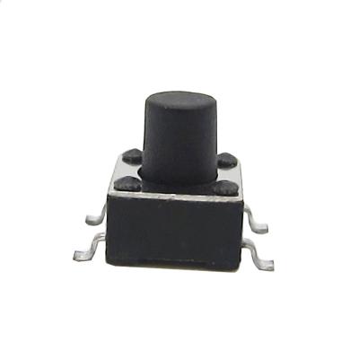 China 4 pin horizontal smd tact switch with manufacturers KAN0649-0501B1001-B37 for sale