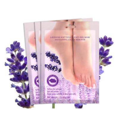 China Factory Price Soft Foot Wholesale Soft Foot Lavender Plant Extract Exfoliate Foot Skin Care Herbal Foot Pads Soft Foot Skin Mask for sale