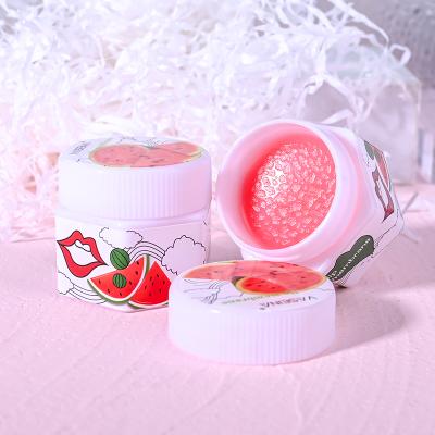 China OEM Brightening Private Label Brightening Natural Ingredients Moisturizing Nourishing Lip Brightening Cream For Lips Dark Watermelon Lip Balm for sale