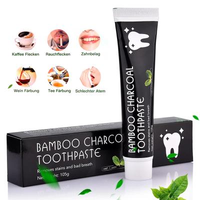 China Bamboo Teeth Whitening Toothpaste 105g Whitening Activated Charcoal Whitening Charcoal Toothpaste Hygiene Dental Breath for sale