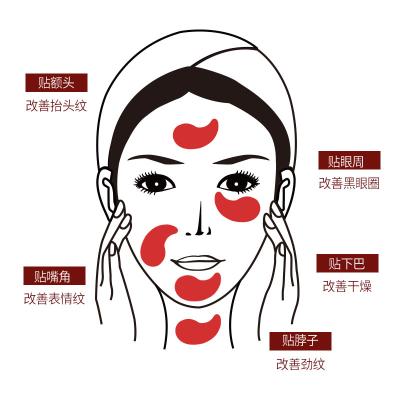 China Anti Wrinkle Anti Wrinkle Red Ginseng Moisturizing Plant Eye Care Lady Eye Mask Soft And Comfortable Hydrating Outlet for sale