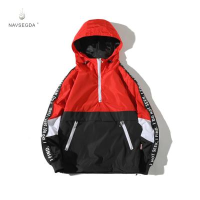 China 2021 Boy's Warm Hooded Loose Clothing Fashion Sportswear Letter Bomber Jacket Teenage Men's Breathable Jackets And Coats for sale