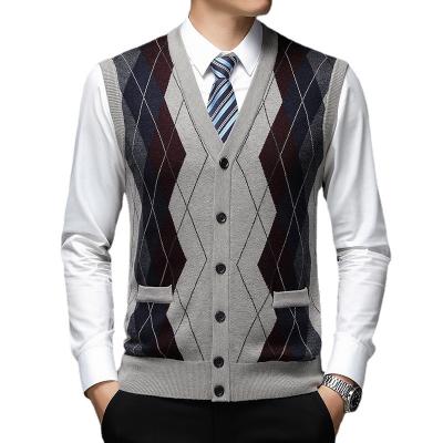 China EVERLAND Anti-wrinkle OEM sueter hombre designer sweater vest men thick warm business bottom shirt plus size knit mens sweaters for sale