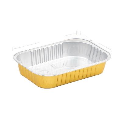 China 320ml Disposable Aluminum Lunch Box Aluminum Foil Pan Advantages for Food Container for sale