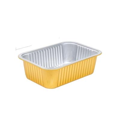 China Custom Order Accepted Aluminum Foil Dining Box for 930ML Capacity for sale