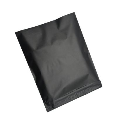 China Waterproof Eco-Friendly Custom Matte Black Poly Messenger Envelope Bag Single Mailing Mailing Mailing Mailing Mailer For Apparel Clothes for sale