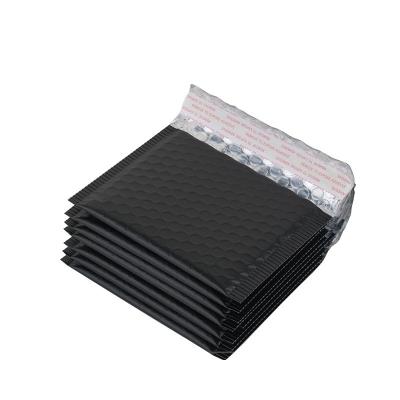 China Small Matte Glossy Black Poly Bubble Envelope Pockets Waterproof And Tearproof 4x5 Plastic Self Seal Bag With Sealing Strip for sale