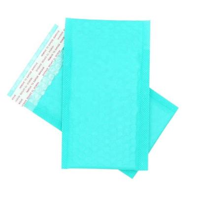 China Water Resistant 4x6 Inch Bubble Mailer Small Mailing Envelope Cushioned Mint Green Self Seal Poly Bubble Bag With Sticker for sale