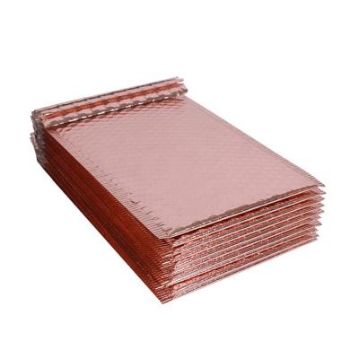 China Small Moq Bubble Waterproof Envelope Mailer Waterproof And Tearproof Custom Brand Mounted Gold Polybag Bubble Mailer For Gifts& Jewelry Packaging for sale