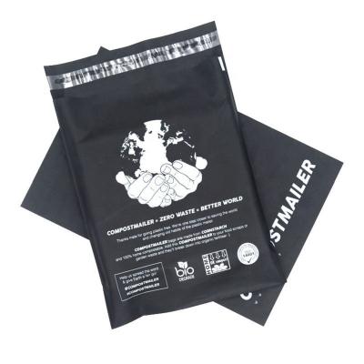 China Custom Waterpfoof Mailers Logo Cornstarch Compostable Biodegradable Poly Shipping Mailing Bags Waterproof for sale