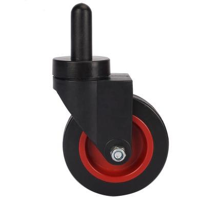 China New Design Pneumatic 3 Inch PVC Wheel With Iron Cover Caster For Furniture for sale