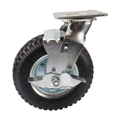 China New Design Pneumatic Steel Heavy Duty 8 Inch Roller Caster Wheel for sale