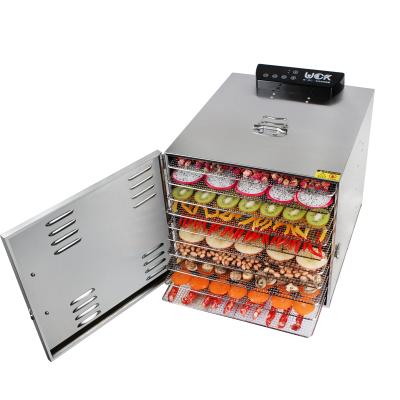 China 6 Tray Household Commercial Food Dehydrator Fruit Machine Stainless Steel Dehydrator Food Dryer for sale