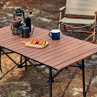 China Foldable Wooden Camp Furniture Portable Foldable Camping Chair Table Outdoor Furniture for sale