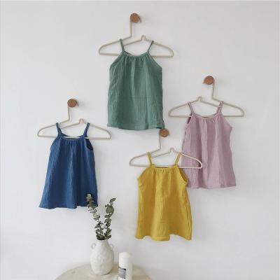 China 2020 New 2-6 Year Old Girl's Breathable Wild Macaroon Suspender Comfortable Dress for sale