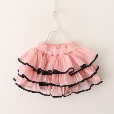 China 3-8 Years Black Lace Cake Short Skirt Girl Clothing Kids Breathable Elegant Skirts 60620 for sale