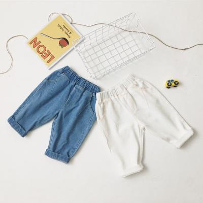 China 2019 autumn breathable 100% cotton denim pants for kids new style boys pants jeans for sale