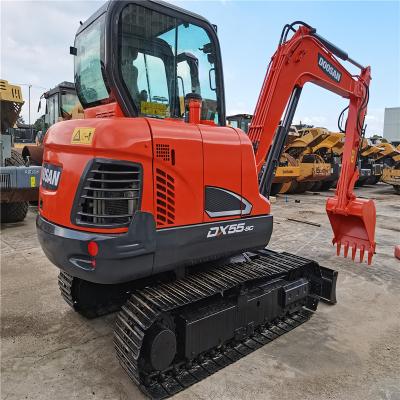 China Used Doosan Excavator DX55 Crawler Excavator Second Hand Doosan Track Digger For Sale Mini 6ton Mini Excavator 0.18mÂ ³ for sale