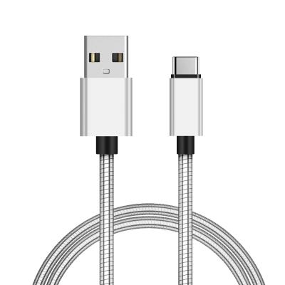 China MP3/MP4 Player Usb Metal Spring Cable Mobile Phone Charging Sync Hot Selling Micro Data Line For Smart Phone Usb Converter for sale