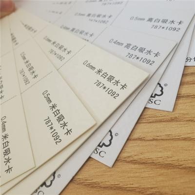 China Recycled Materials Wholesale Custom Absorbent White Paper Paper For Coaster for sale