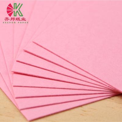 China Recycled Materials Paper A4 Pink Colored Cardboard Sheets With Factory Price for sale