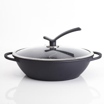 China 32cm Sustainable Work 2in1 Die Casts Non Stick Cookware for sale