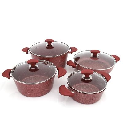 China Unique Cook Ware Set Olla Sustainable Aluminum Pots And Pans Cookware Set for sale