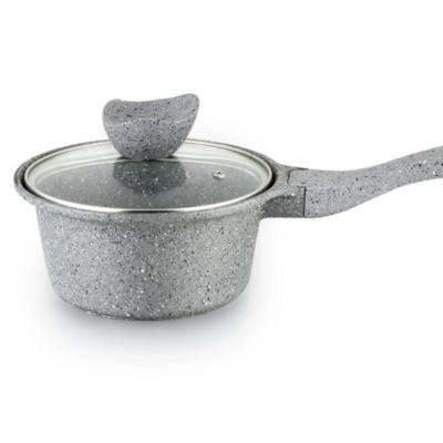 China New viable machining die-cast aluminum kitchenware sauce pan cookware milk pan for sale