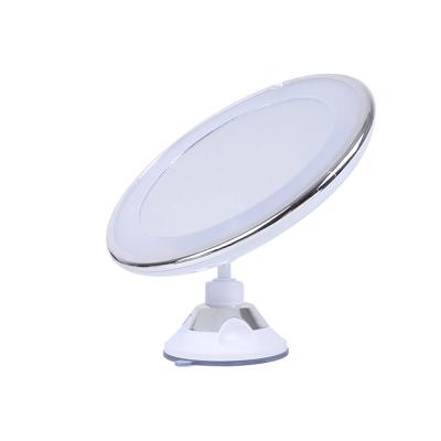 China Hot Selling Professional Round Lighted Lighted Cosmetic Standing Table Make Up Mirror Magnifying Led Makeup Mirror for sale