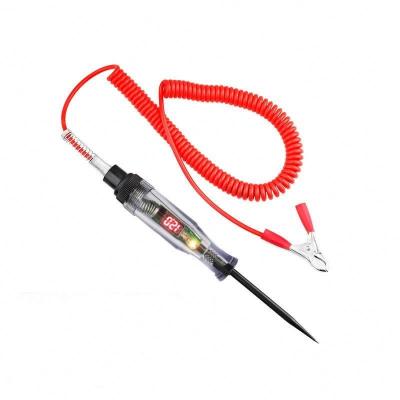 China AD 3-48V Long DC Car Truck Voltage Multimeter Car Test VoltMet Automobile Maint Pen Light Bulb 6V 12V 24V for sale