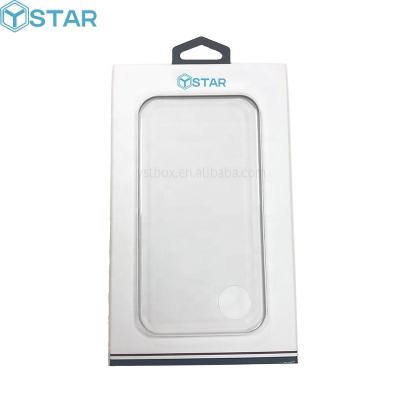 China Recycled Materials Custom Magnet Flap Type Phone Case Packaging Box With Crystal Window for sale