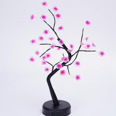 China Flower Battery Powered Flower Cherry Tree Lamp Cherry Flower tree light For Wedding Decoration for sale