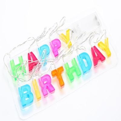 China Light Battery Operated Letter String Light LED Letter String Lights With Birthday / Patty Decoration for sale