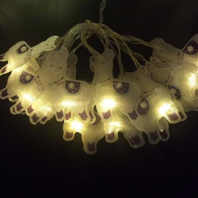 China Sheep PVC String Lights Led Fairy Cute Sheep Decoration Led Battery Light Decorative Led Lights for sale