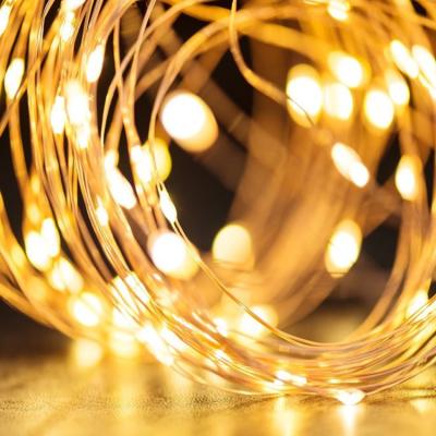 China Outdoor Solar LANDSCAPE LED Copper Wire String Light Led Light Chain For Christmas Decoration for sale