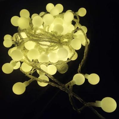 China Light Connectable Ball String Light Electric String Garland with Waterproof 31V Transformer for Christmas Tree Decoration Light for sale