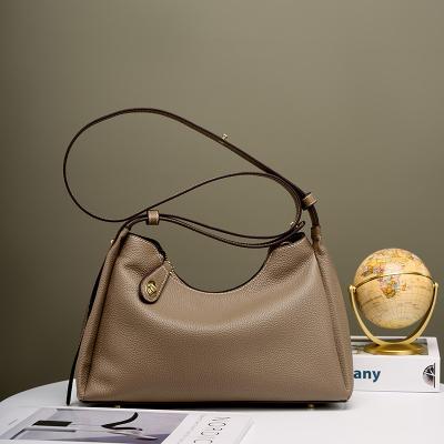 China High Quality Vintage Ladies Handbags Fashion Plain Tote Bag Waterproof Women Handbags Luxury Real Leather Cross - Body Bag For Women for sale