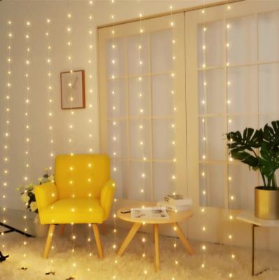 China Customizable Night Fairy Light USB Solar Fairy Led Curtain Remote Control Light Waterproof Starry Fairy Copper String Lights for sale