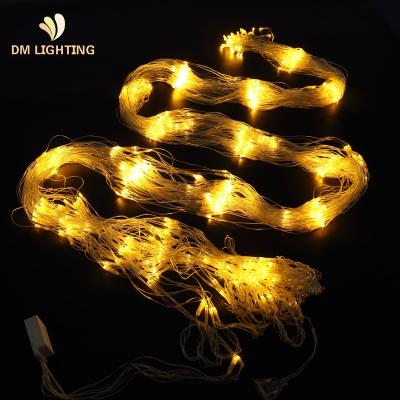 China Outdoor Led String Lights 1.5*1.5m Outdoor LED Net String Light Christmas Waterproof Icicle Curtain String Lights For Holiday Wedding Garden Decoration for sale