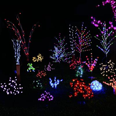 China Waterproof Flower Bonsai Lamp LED Bonsai Tree Rose Indoor Outdoor Night Lights Bonsai Fairy Light Flower Lamps For Garden Wedding Party Christmas for sale