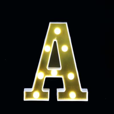 China Marquee Letter Sign Lights Letters A Yellow Christmas Decoration LED Night Light “ for sale