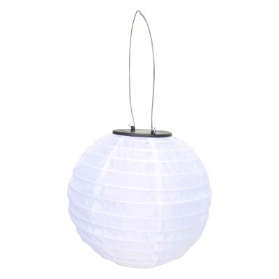 China Garden Lantern Chinese Style Waterproof Fabric Solar Hanging Lantern Solar Chinese Lamp for sale