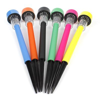 China IP44 Colorful Plastic Solar Garden Stake LED Lights For Outdoor Garden Landscape Pathway Decoration for sale