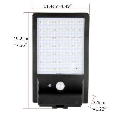 China Outdoor Solar Garden LED Light, Security Motion Sensor Wall Light with 49 LEDs for Barn, Garage, Warehouse, Deck, Farm, Yard, Front Door for sale