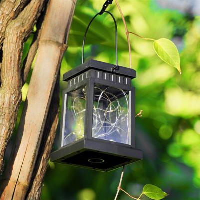 China Garden 2 in 1 Outdoor Waterproof Solar Powered Solar Garden Light Candle Lantern Classic Antique Style for sale